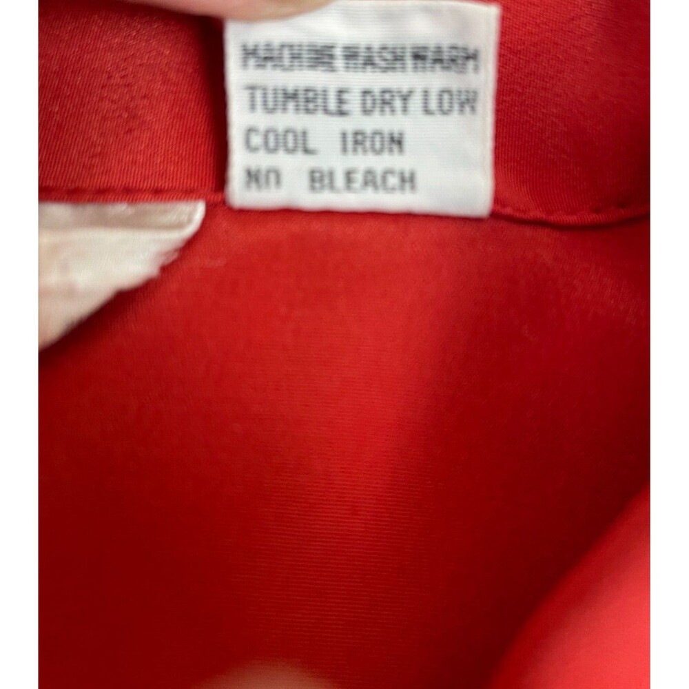 Vintage Oscar de la Renta Expressions Women's Red Blouse Size 14 - Picture 7 of 8